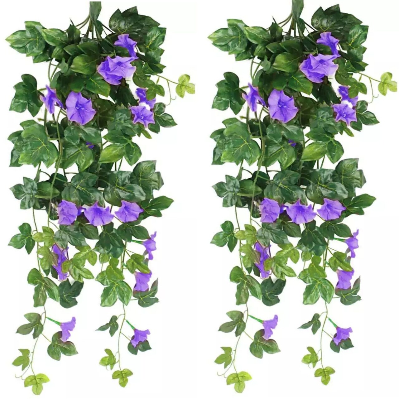 Long Artificial Hanging Plants Flowers Silk Morning Glory Garden Decor